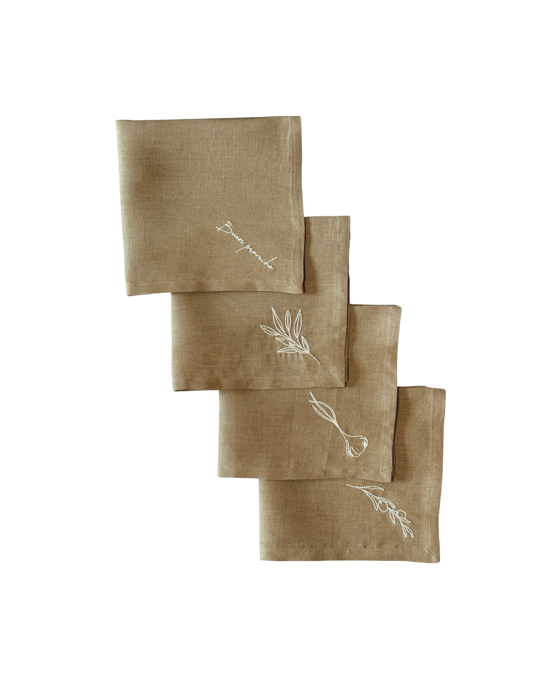 SET X4 SERVILLETAS BUEN PROVECHO SAND