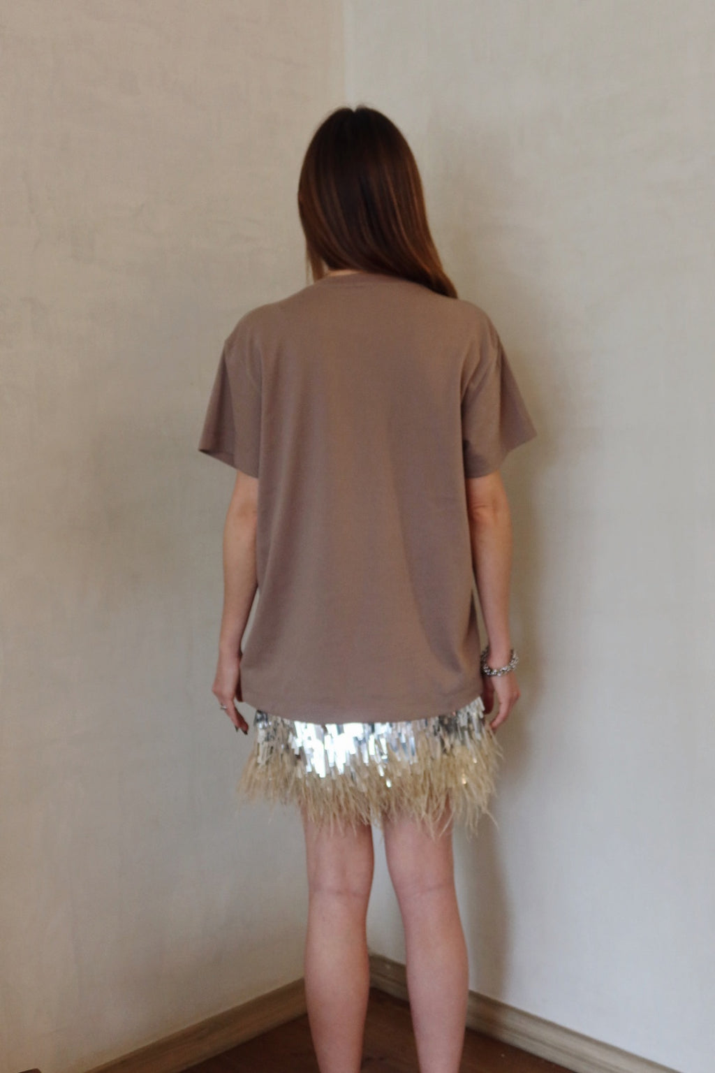 T-SHIRT 'SIESTA & FIESTA' BROWN