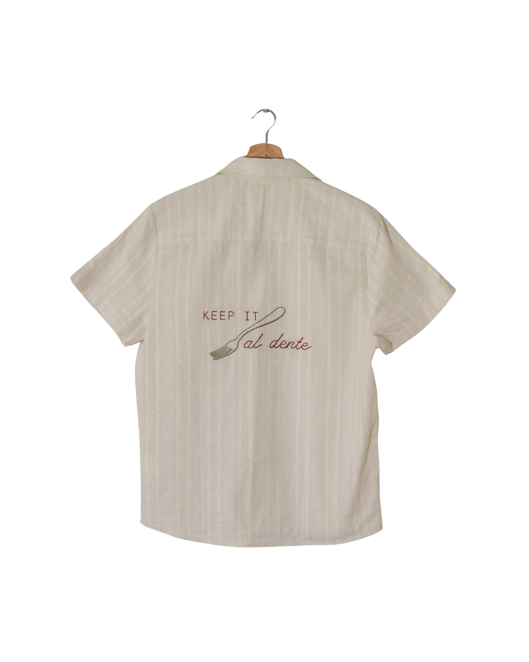 BUTTON SHIRT 'KEEP IT AL DENTE'