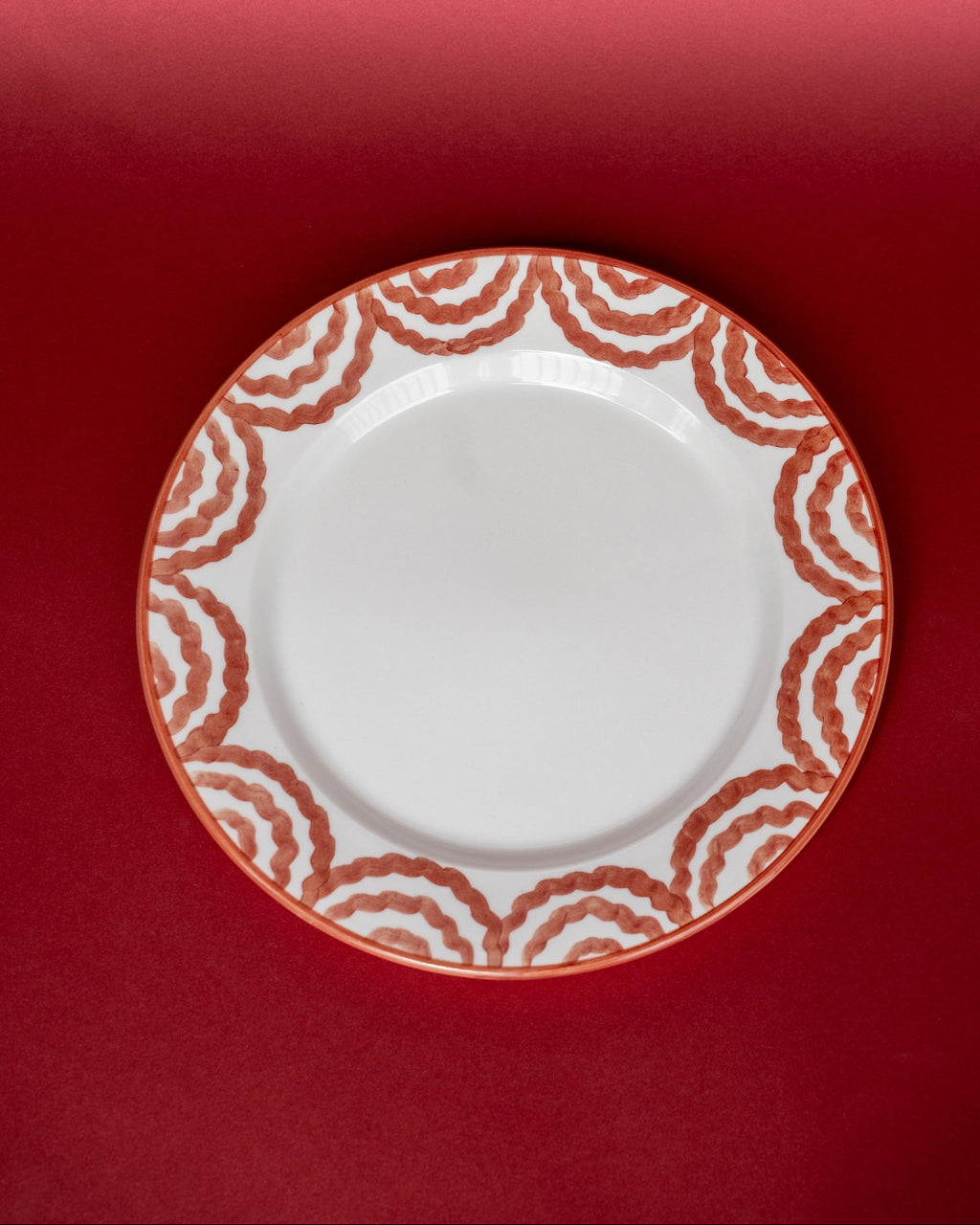 SET X2 DINNER PLATE NAVIDAD - RED