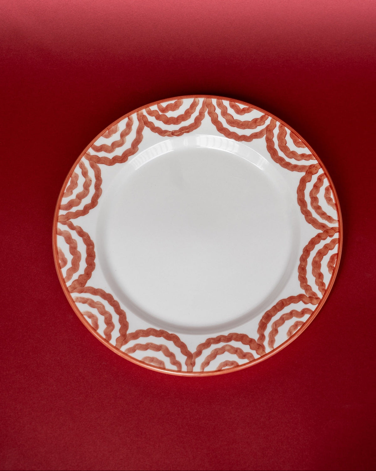 SET X2 DINNER PLATE NAVIDAD - RED
