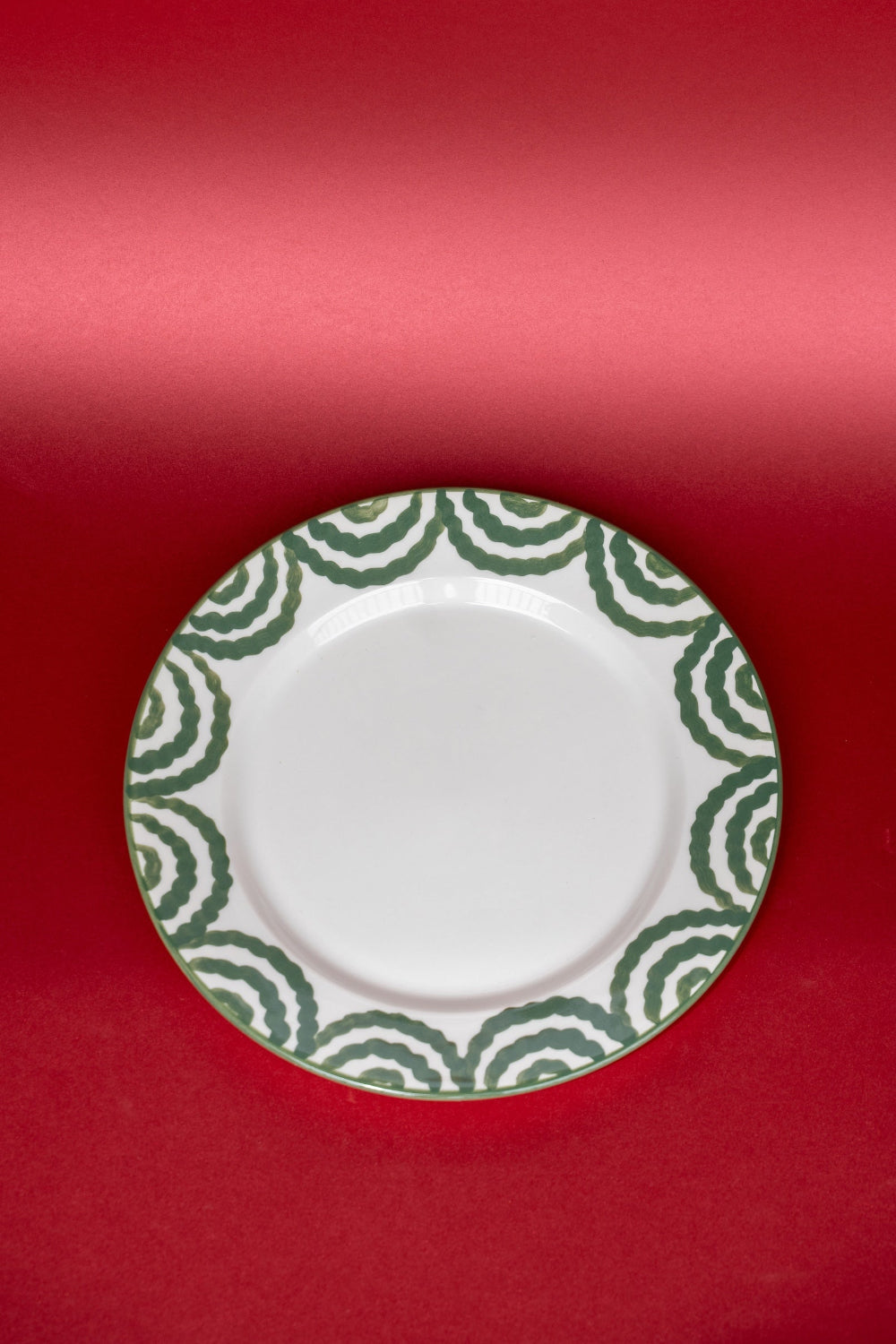 SET X2 DINNER PLATE NAVIDAD - GREEN
