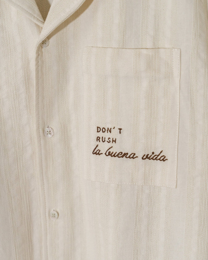 BUTTON SHIRT 'DON´T RUSH LA BUENA VIDA'