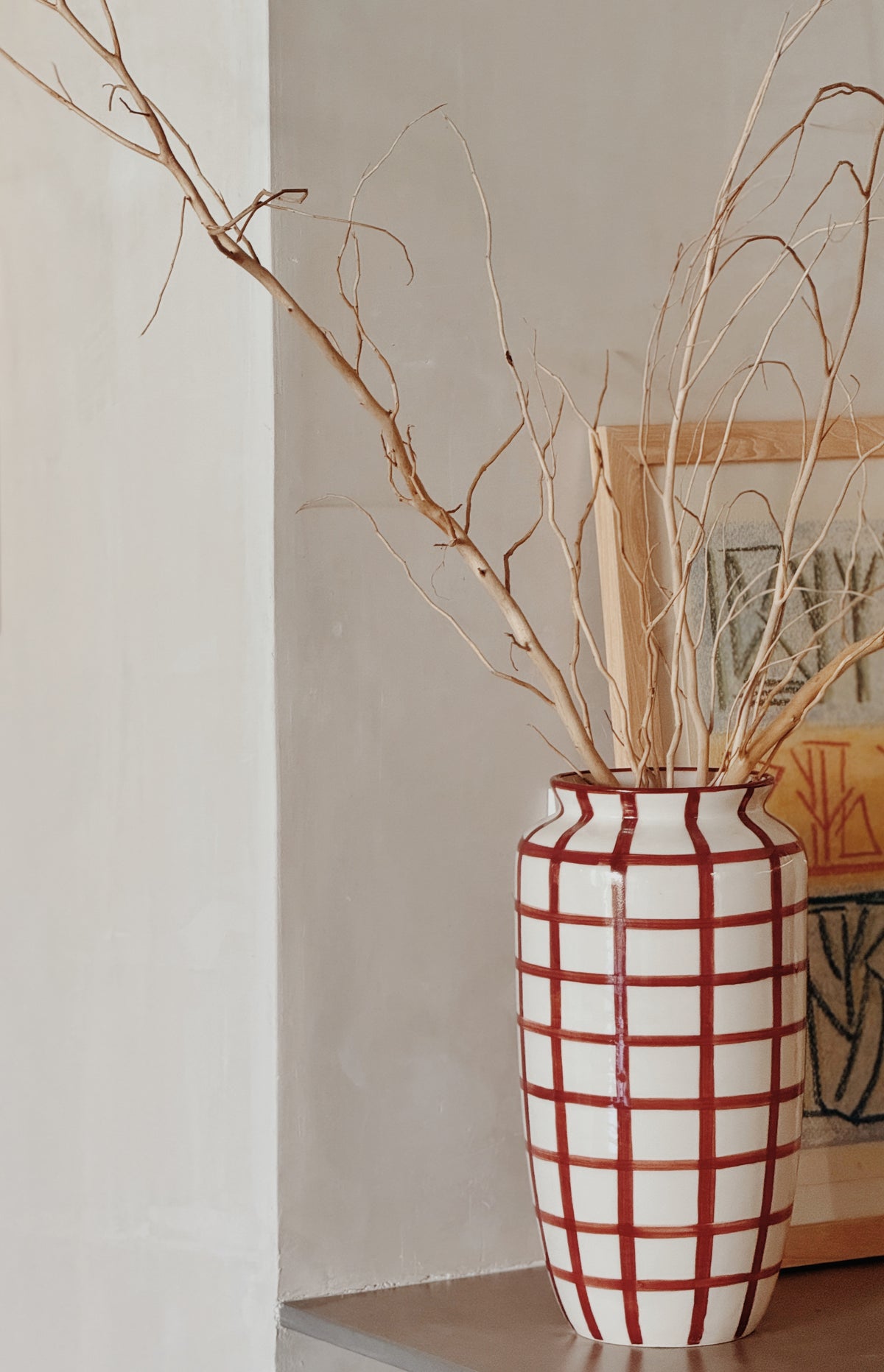 ANFORA VASE RED