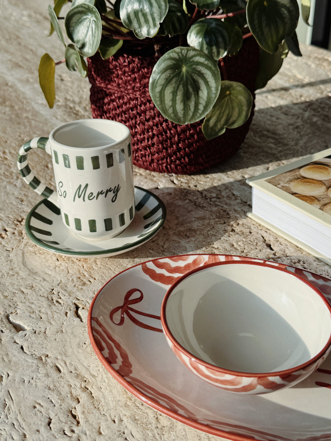 BANDEJA MEDIANA NAVIDAD - RED