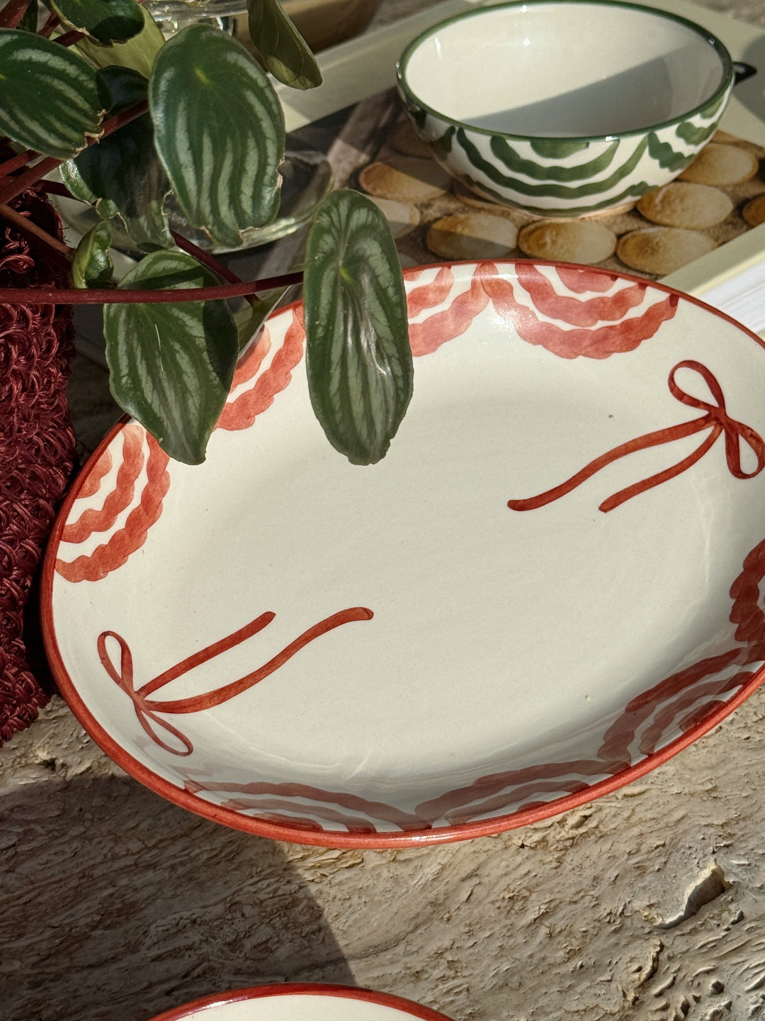 BANDEJA MEDIANA NAVIDAD - RED