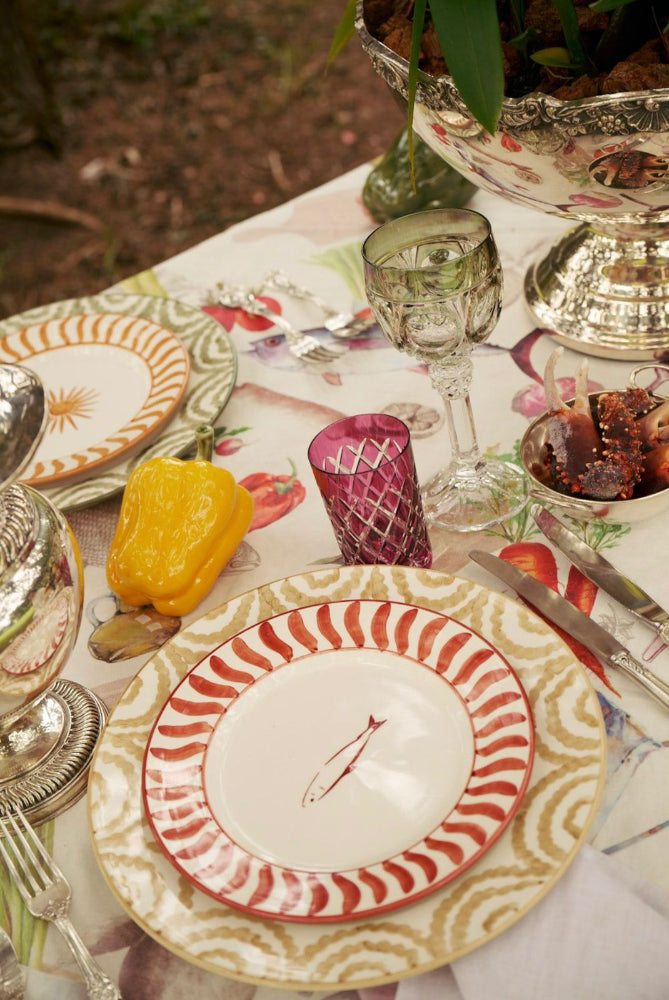 SET X4 DESSERT PLATE - SOLEI